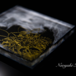 奈良　nara 隠れ家　三五夜　茶室　茶会　お茶　茶道　煎茶道　体験　ワークショップ　切り絵　切り絵作家　切り絵作作品　石賀直之　参加型イベント　干菓子器　干菓子盆　銘々皿　花鳥風月　茶室　にじり口　薄茶　干菓子　和三盆　琥珀糖　雲平　流水　青楓　二條若狭屋　萬々堂